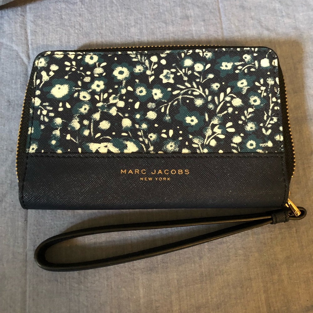 Marc Jacobs Navy Floral Wallet